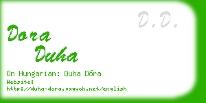 dora duha business card