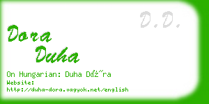 dora duha business card